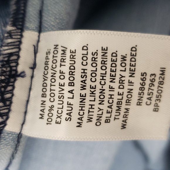 Womens Cute and Fashionable Raw Hemmed Nordstrom BP. 100% Cotton Denim Tank Top - Picture 6 of 6